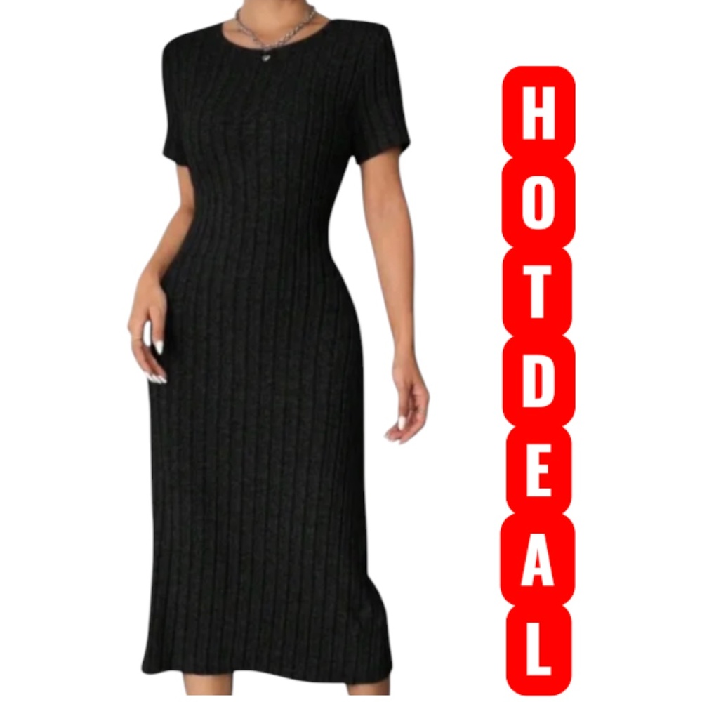 Ezwear Black Knit Dress size 2X